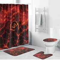 Lava Monster Costume Bathroom Set Fiery Lava Spiral