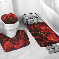 Lava Monster Costume Bathroom Set Fiery Lava Spiral