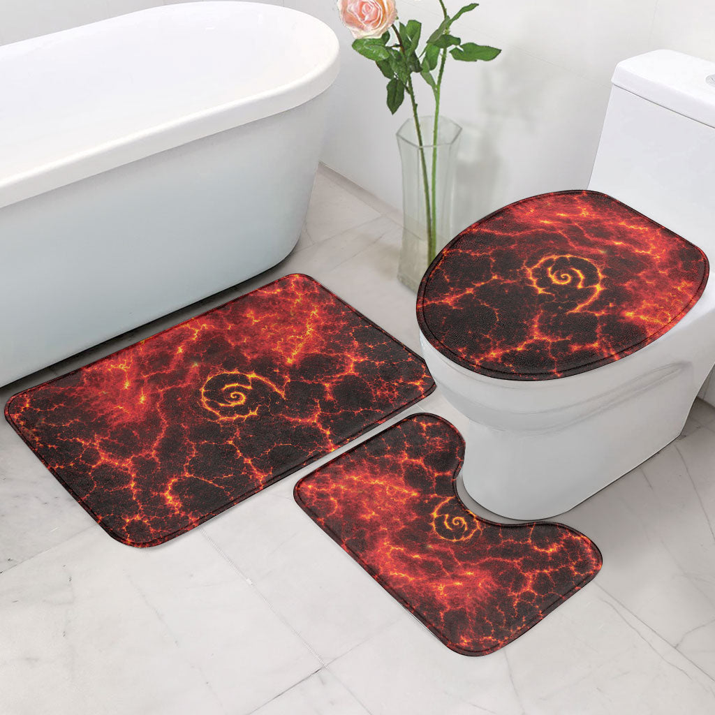 Lava Monster Costume Bathroom Set Fiery Lava Spiral