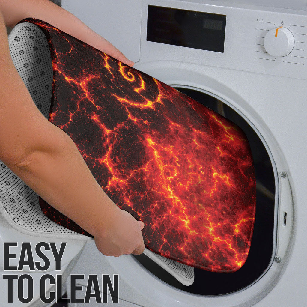 Lava Monster Costume Bathroom Set Fiery Lava Spiral