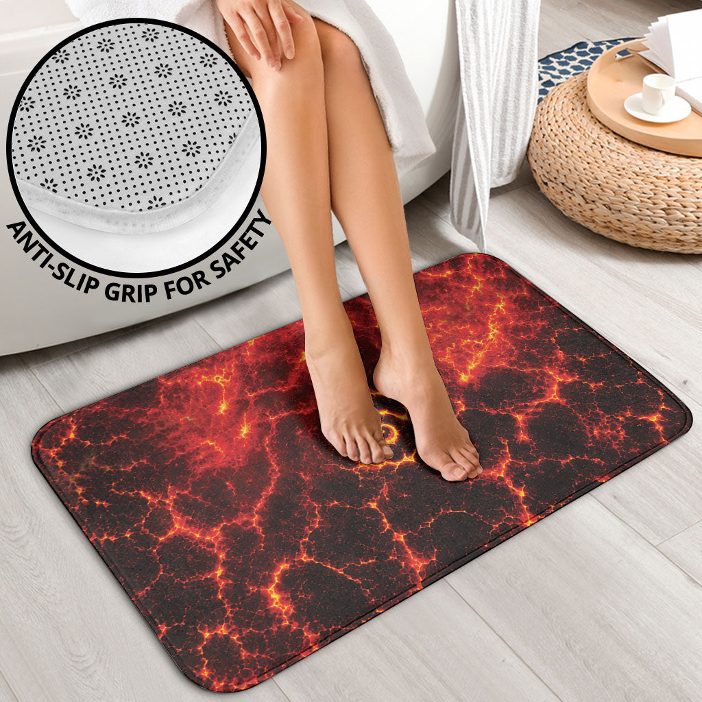 Lava Monster Costume Bathroom Set Fiery Lava Spiral