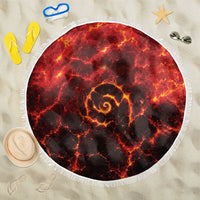 Lava Monster Costume Beach Blanket Fiery Lava Spiral