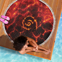 Lava Monster Costume Beach Blanket Fiery Lava Spiral