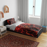 Lava Monster Costume Bedding Set Fiery Lava Spiral