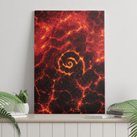 Lava Monster Costume Canvas Wall Art Fiery Lava Spiral