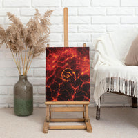 Lava Monster Costume Canvas Wall Art Fiery Lava Spiral