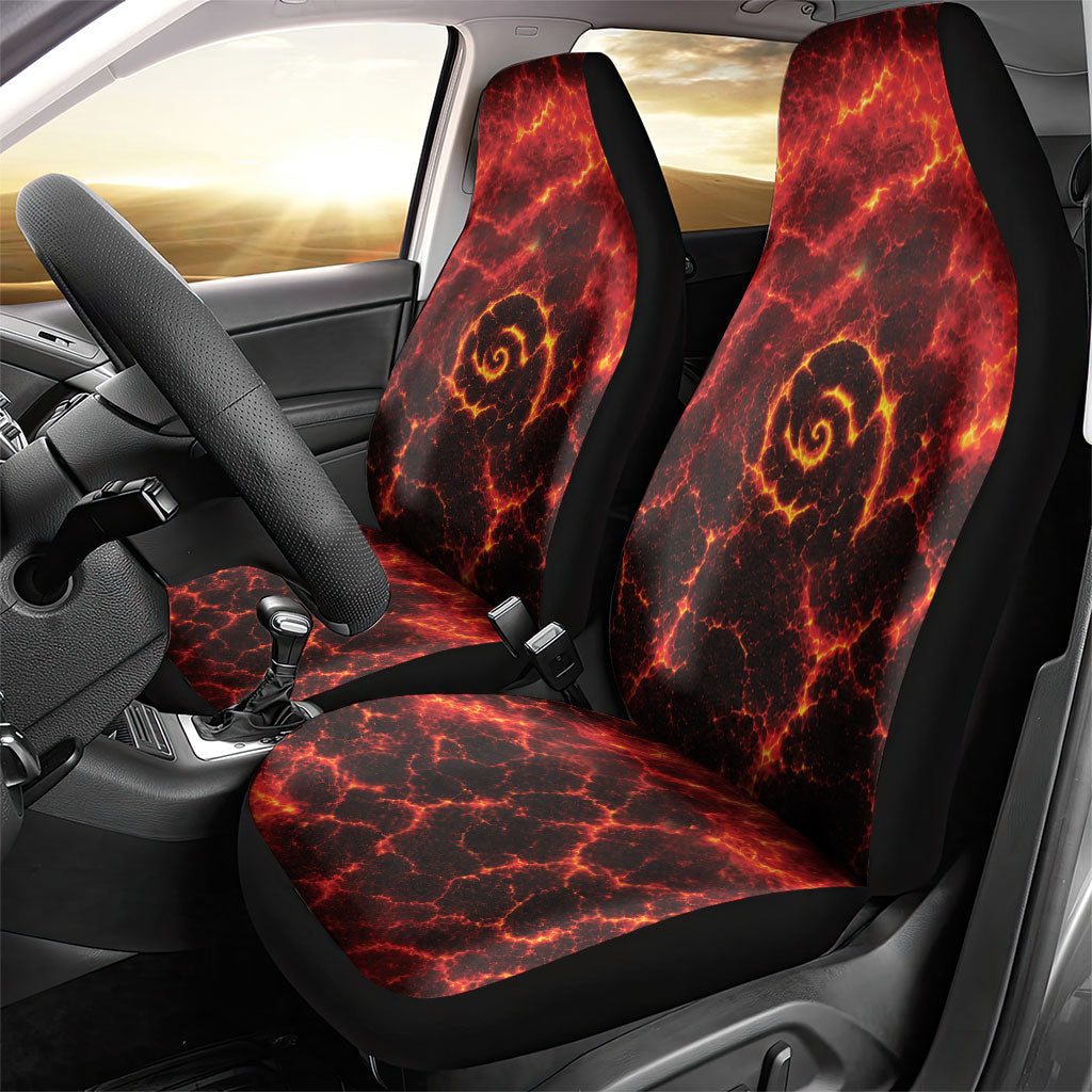 Lava Monster Costume Car Seat Cover Fiery Lava Spiral