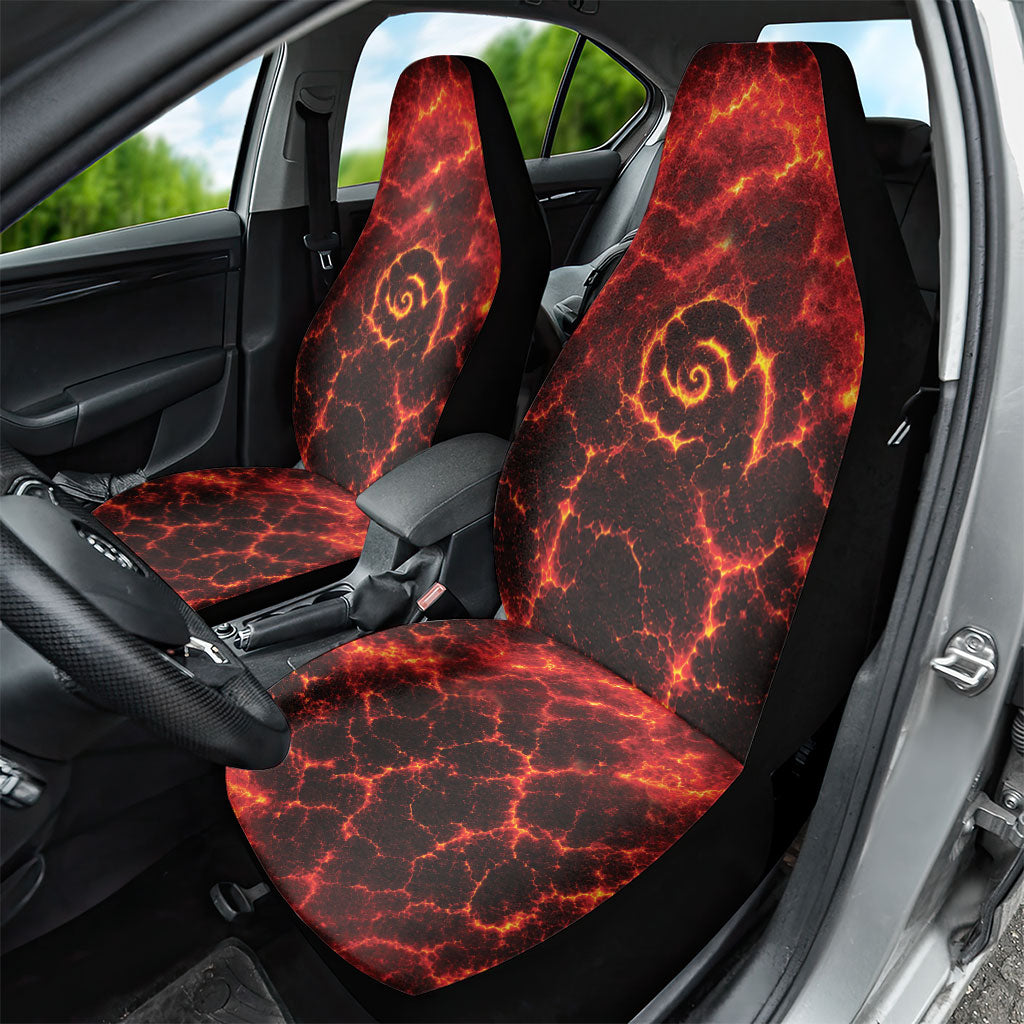 Lava Monster Costume Car Seat Cover Fiery Lava Spiral