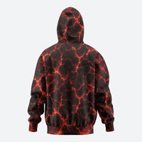 Lava Monster Costume Hoodie Fiery Lava Spiral