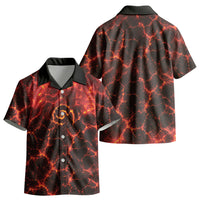 Lava Monster Costume Kid Hawaiian Shirt Fiery Lava Spiral