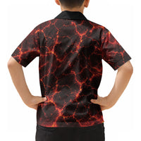 Lava Monster Costume Kid Hawaiian Shirt Fiery Lava Spiral