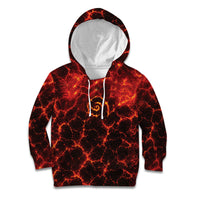Lava Monster Costume Kid Hoodie Fiery Lava Spiral