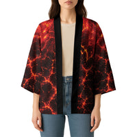 Lava Monster Costume Kimono Fiery Lava Spiral