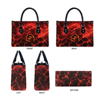Lava Monster Costume Leather Bag Fiery Lava Spiral