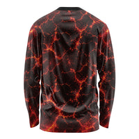 Lava Monster Costume Long Sleeve Shirt Fiery Lava Spiral