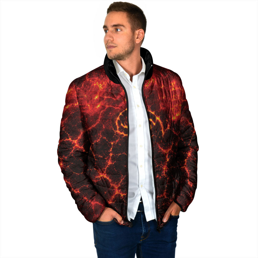 Lava Monster Costume Padded Jacket Fiery Lava Spiral