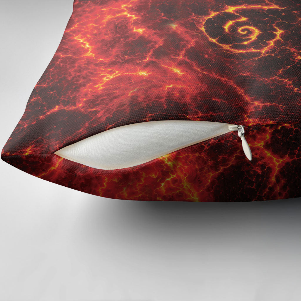 Lava Monster Costume Pillow Cover Fiery Lava Spiral