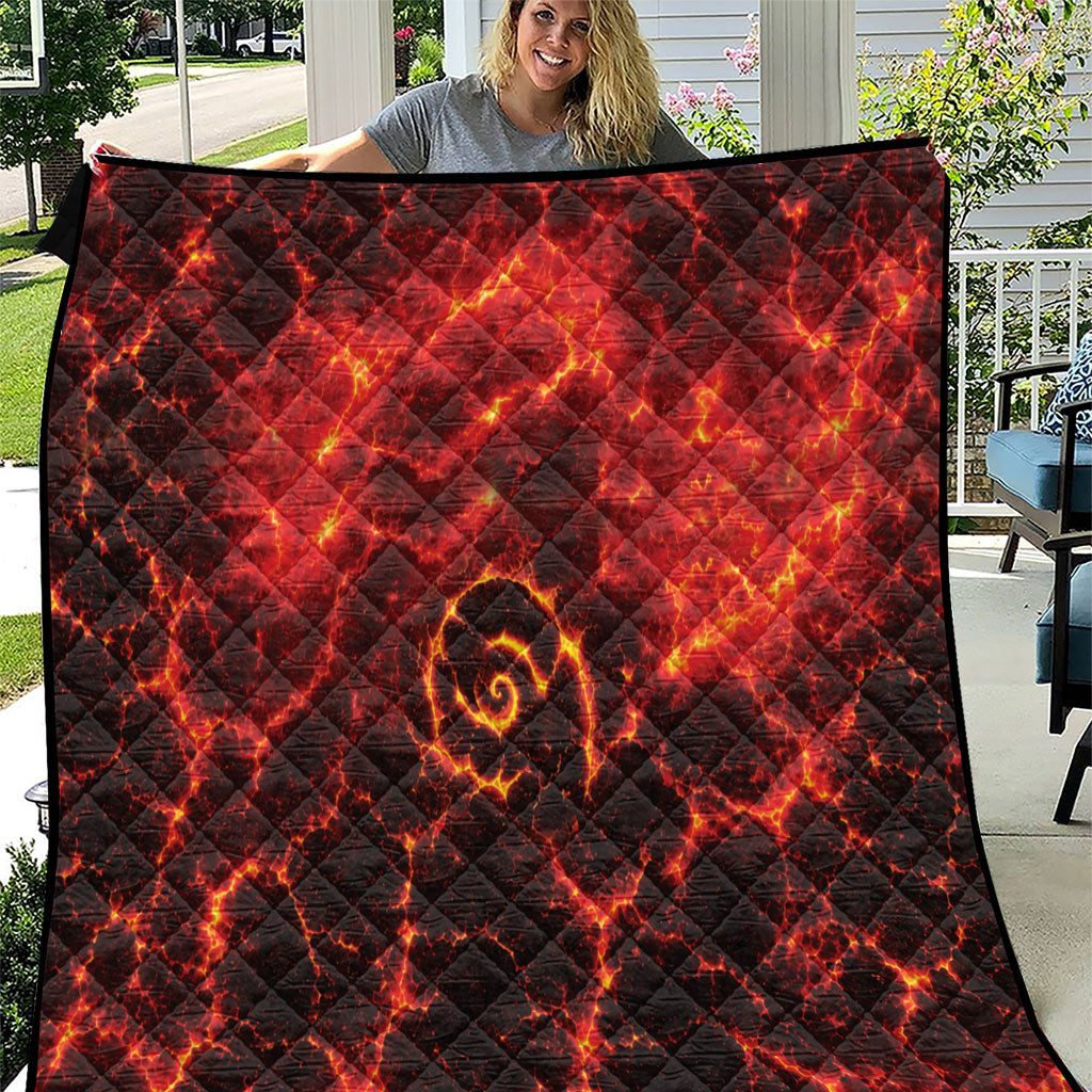 Lava Monster Costume Quilt Fiery Lava Spiral