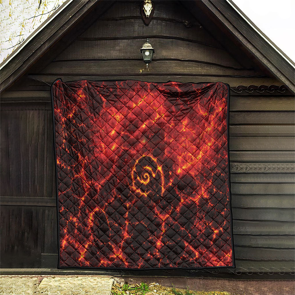 Lava Monster Costume Quilt Fiery Lava Spiral