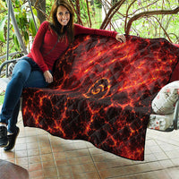 Lava Monster Costume Quilt Fiery Lava Spiral
