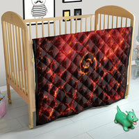 Lava Monster Costume Quilt Fiery Lava Spiral
