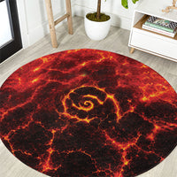 Lava Monster Costume Round Carpet Fiery Lava Spiral
