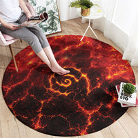 Lava Monster Costume Round Carpet Fiery Lava Spiral