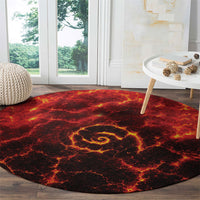 Lava Monster Costume Round Carpet Fiery Lava Spiral