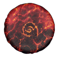 Lava Monster Costume Spare Tire Cover Fiery Lava Spiral