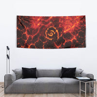 Lava Monster Costume Tapestry Fiery Lava Spiral