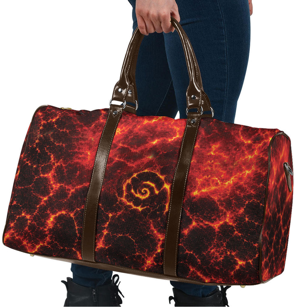 Lava Monster Costume Travel Bag Fiery Lava Spiral