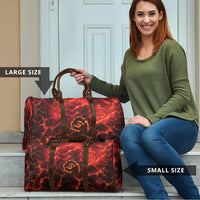 Lava Monster Costume Travel Bag Fiery Lava Spiral