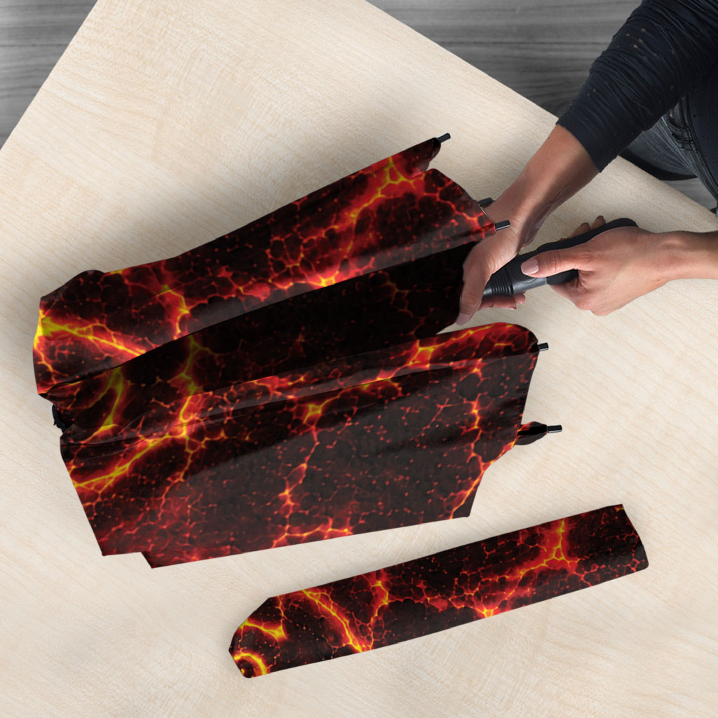 Lava Monster Costume Umbrella Fiery Lava Spiral