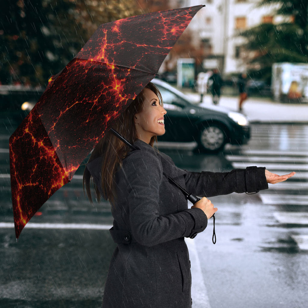 Lava Monster Costume Umbrella Fiery Lava Spiral