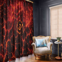 Lava Monster Costume Window Curtain Fiery Lava Spiral