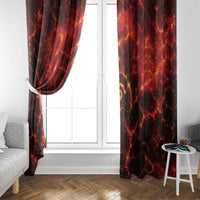 Lava Monster Costume Window Curtain Fiery Lava Spiral
