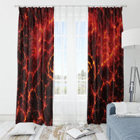 Lava Monster Costume Window Curtain Fiery Lava Spiral