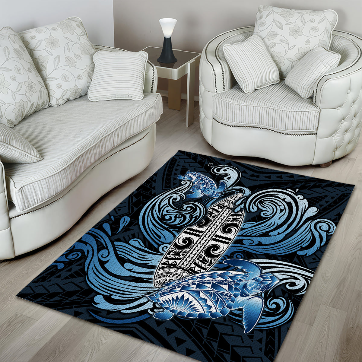 Polynesia Go Surfing Area Rug The Pacific Wave Of Water LT05 - Polynesian Pride