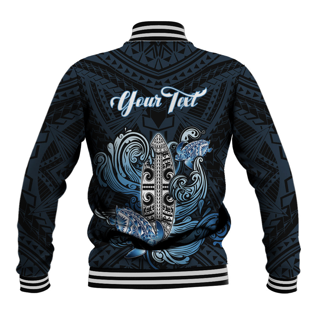 Personalised Polynesia Go Surfing Baseball Jacket The Pacific Wave Of Water LT05 - Polynesian Pride
