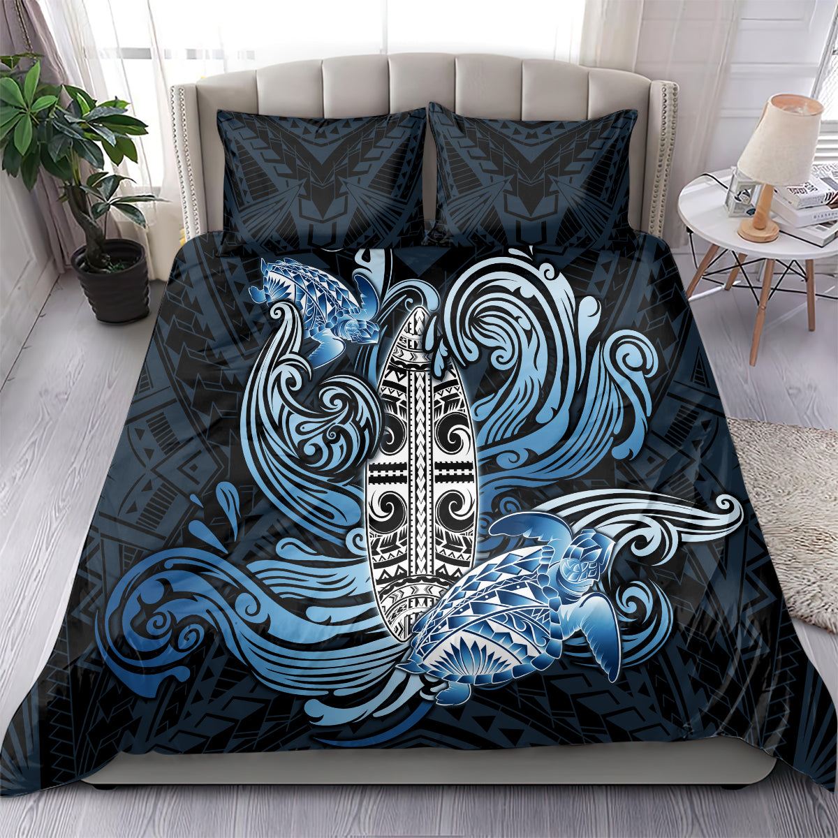 Polynesia Go Surfing Bedding Set The Pacific Wave Of Water LT05 - Polynesian Pride