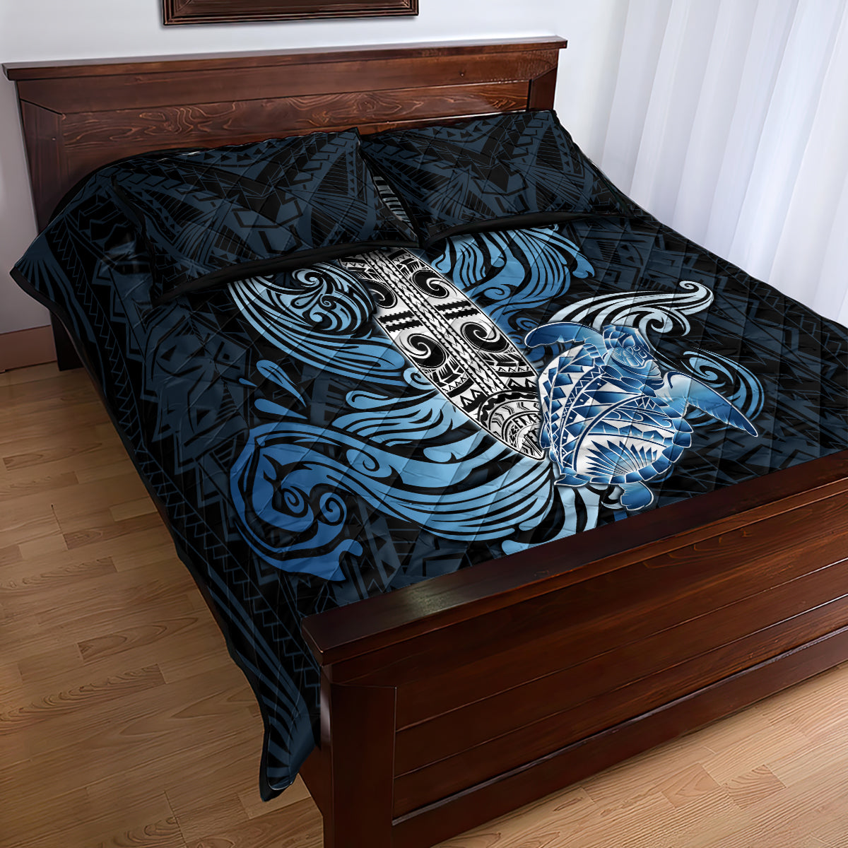 Polynesia Go Surfing Quilt Bed Set The Pacific Wave Of Water LT05 - Polynesian Pride