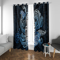 Polynesia Go Surfing Window Curtain The Pacific Wave Of Water LT05 With Grommets Blue - Polynesian Pride