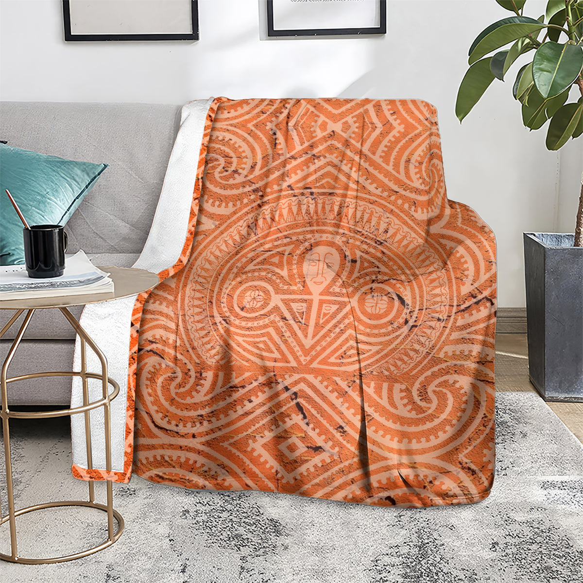 Lapita Culture Blanket Iconic Double Face Pattern LT05 - Polynesian Pride