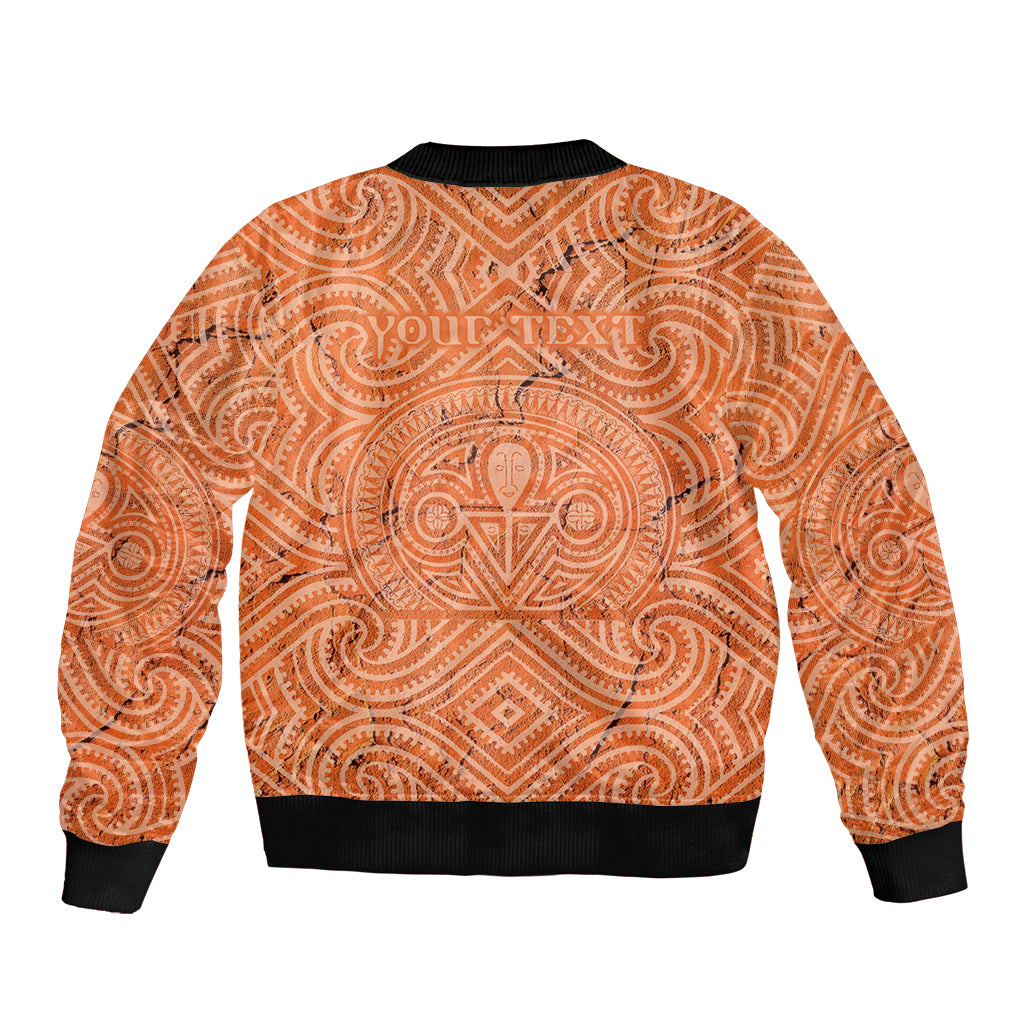 Personalised Lapita Culture Bomber Jacket Iconic Double Face Pattern LT05 - Polynesian Pride