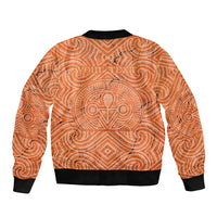 Personalised Lapita Culture Bomber Jacket Iconic Double Face Pattern LT05 - Polynesian Pride