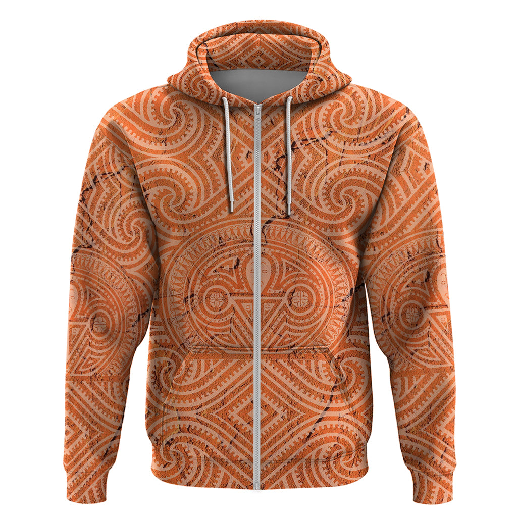 Personalised Lapita Culture Hoodie Iconic Double Face Pattern LT05 - Polynesian Pride