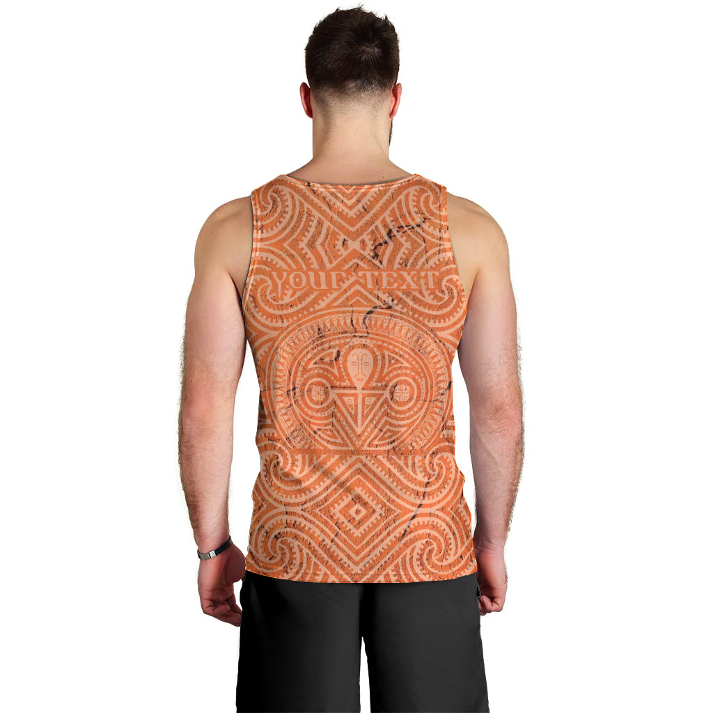 Personalised Lapita Culture Men Tank Top Iconic Double Face Pattern LT05 - Polynesian Pride
