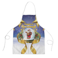 Samoa Christmas Apron Snow Globe With Samoan Santa - Polynesian Pride