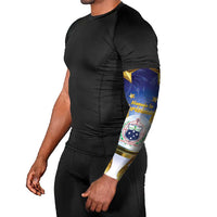 Samoa Christmas Arm Sleeves Snow Globe With Samoan Santa - Polynesian Pride