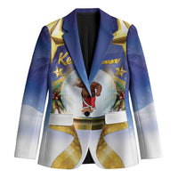 Samoa Christmas Blazer Snow Globe With Samoan Santa - Polynesian Pride